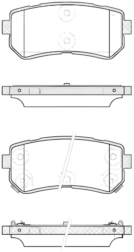 Тормозные колодки комплект дискового тормоза для HYUNDAI ix20, KIA PICANTO, WOKING (P1309342)