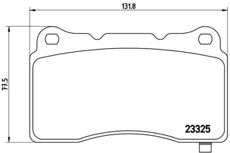 Комплект тормозных колодок, дисковый тормоз TESLA MODEL, FORD USA, BREMBO (P09004)