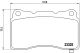 Комплект гальмівних колодок, дискове гальмо TESLA MODEL, FORD USA, BREMBO (P09004)
