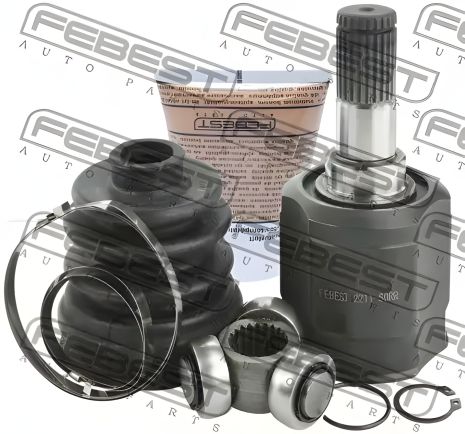 Шарнир равных угловых скоростей (ШРУС) KIA SORENTO, HYUNDAI ACCENT, 22x35x25, FEBEST (2211SORR)