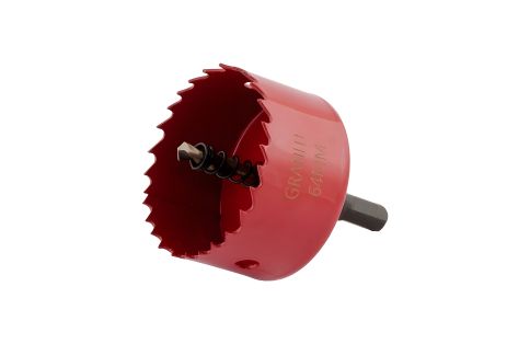 Корончатое сверло Bi-Metal HSS M42 64 мм MASTERTOOL 6-09-064