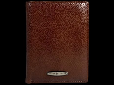 Кожаный мужской кошелек элегантного коричневого цвета Кожаный мужской кошелек элегантного коричневого цвета