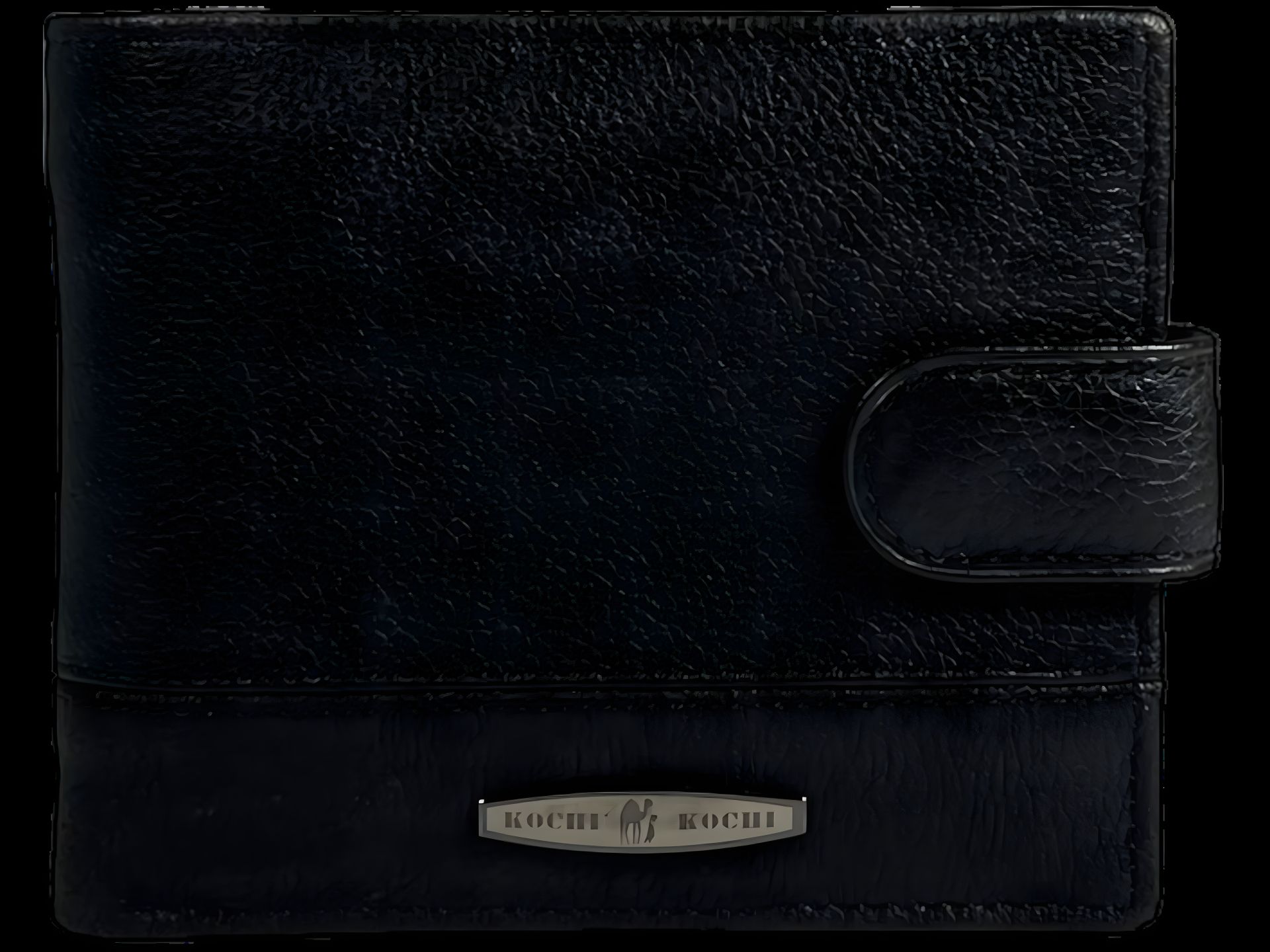 Чоловічий класичний гаманець з натуральної шкіри, 3 відділи для купюр, чорний колір Чоловічий класичний гаманець з натуральної шкіри, 3 відділи для купюр, чорний колір