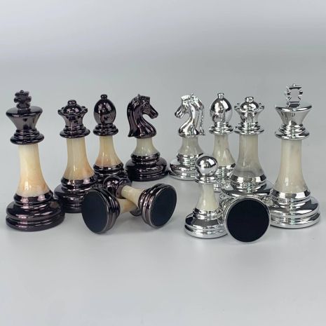 Шахові фігури з акрилу та металу для гри шахи Шахові фігури з акрилу та металу для гри шахи