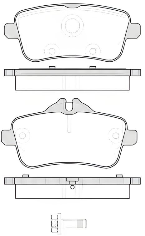 Набор тормозных колодок для MERCEDES-BENZ SLC, REMSA (150300) Набор тормозных колодок для MERCEDES-BENZ SLC, REMSA (150300)