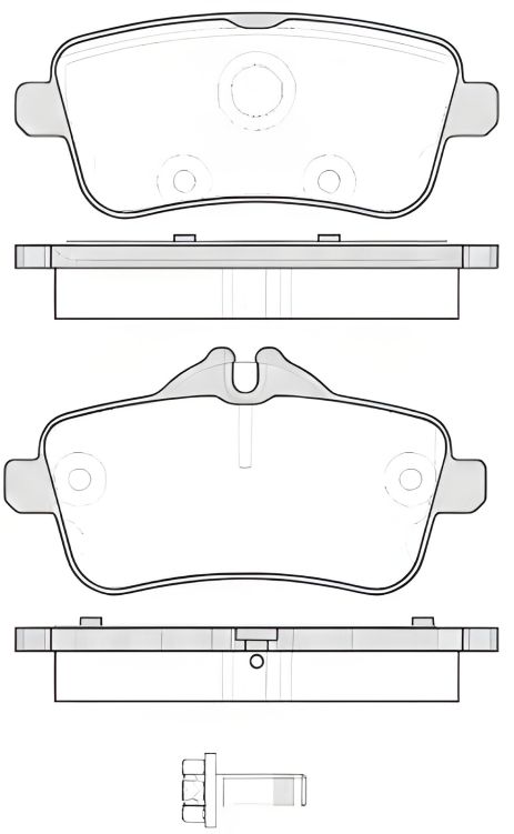 Гальмівний к-кт, дискове гальмо MERCEDES-BENZ SLC, REMSA (150300)