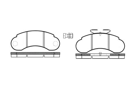 К-т тормозных колодок для дискового тормоза MERCEDES-BENZ 100, REMSA (014220) К-т тормозных колодок для дискового тормоза MERCEDES-BENZ 100, REMSA (014220)