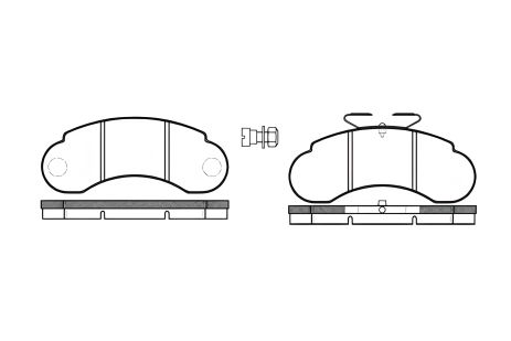 К-т тормозных колодок для дискового тормоза MERCEDES-BENZ 100, REMSA (014220) К-т тормозных колодок для дискового тормоза MERCEDES-BENZ 100, REMSA (014220)