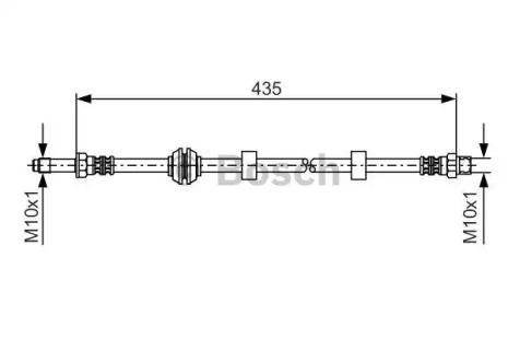 Brake Hose VW Golf, Seat Cordoba, Bosch (1987476415)