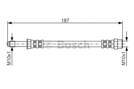 Гальмівний шланг SEAT ALHAMBRA, FORD GALAXY, BOSCH (1987476715)
