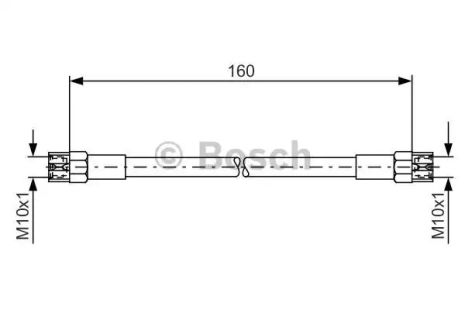 Шланг гальмівний SEAT TOLEDO, VW PASSAT, BOSCH (1987476220)