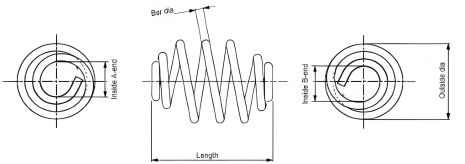 Задня пружина підвіски для VAUXHALL ASTRA / OPEL ASTRA від MONROE (SN2867)