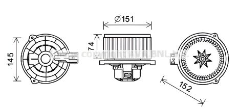 Вентилятор салона HYUNDAI IX35/Tucson/Kia Sorento 09-, AVA COOLING (KA8258) Вентилятор салона HYUNDAI IX35/Tucson/Kia Sorento 09-, AVA COOLING (KA8258)