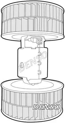 Вентилятор салону MERCEDES-BENZ KOMBI, DENSO (DEA17002)