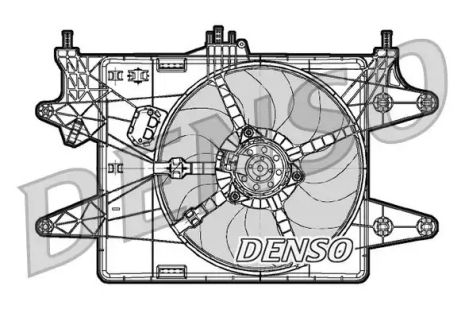 Fiat Doblo, Denso (DER09082) Вентилятор охолодження двигуна