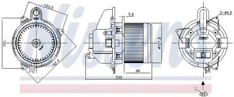 Салонный вентилятор для DACIA DOKKER/LODGY (2012) от NISSENS (87502) Салонный вентилятор для DACIA DOKKER/LODGY (2012) от NISSENS (87502)