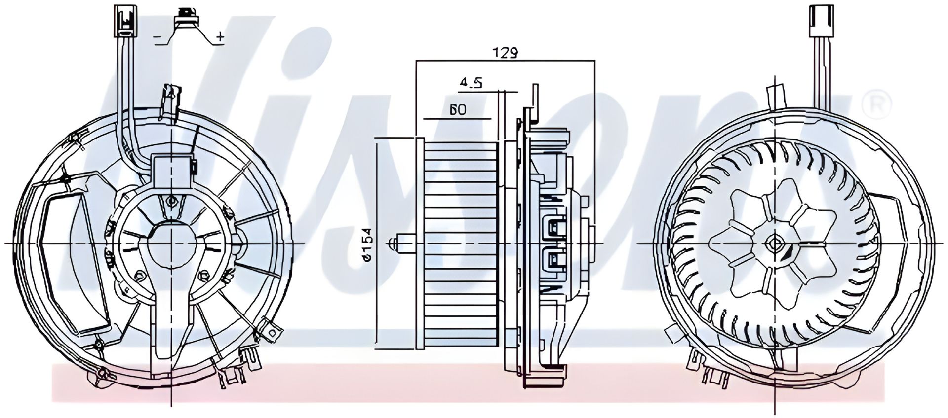 Салонний вентилятор CUPRA ATECA, SEAT ATECA, NISSENS (87425) Салонний вентилятор CUPRA ATECA, SEAT ATECA, NISSENS (87425)