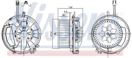 Салонний вентилятор CUPRA ATECA, SEAT ATECA, NISSENS (87425)