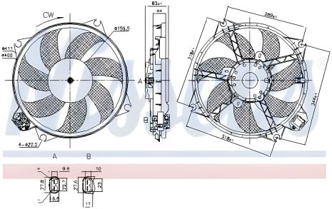 Охолодження двигуна вентилятор RENAULT Megane/Scenic 08+, NISSENS (85989) Охолодження двигуна вентилятор RENAULT Megane/Scenic 08+, NISSENS (85989)