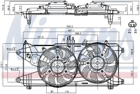 Вентилятор двигуна NISSENS для FIAT DOBLO (85130) Вентилятор двигуна NISSENS для FIAT DOBLO (85130)