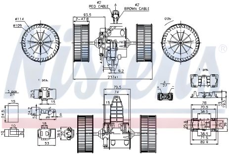 Салонний вентилятор BMW 5 E60-E61 (03-), BMW 6, NISSENS (87117) Салонний вентилятор BMW 5 E60-E61 (03-), BMW 6, NISSENS (87117)