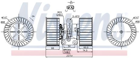 Вентилятор салону для LAND ROVER, BMW X5, NISSENS (87114) Вентилятор салону для LAND ROVER, BMW X5, NISSENS (87114)
