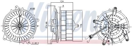 Салонный вентилятор MERCEDES-BENZ S-SERIES W220 1999-, NISSENS (87217) Салонный вентилятор MERCEDES-BENZ S-SERIES W220 1999-, NISSENS (87217)