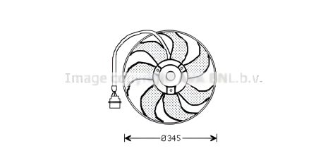 Охлаждающий вентилятор двигателя SEAT CORDOBA, VW FOX, Audi; Skoda; AVA COOLING (AI7509)