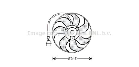 Двигунний вентилятор охолодження для SEAT CORDOBA, VW FOX, Audi, Skoda, AVA COOLING (AI7509) Двигунний вентилятор охолодження для SEAT CORDOBA, VW FOX, Audi, Skoda, AVA COOLING (AI7509)