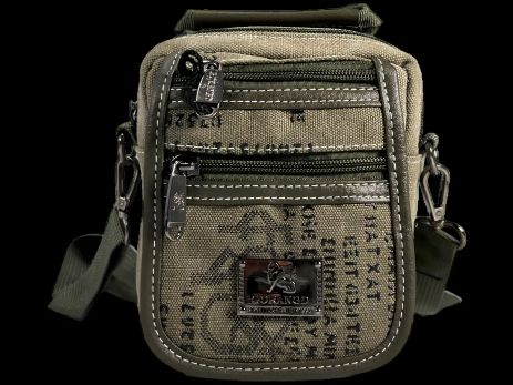 Брезентова плечова сумка на 4 відділення, колір хакі Брезентова плечова сумка на 4 відділення, колір хакі