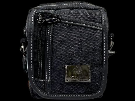 Функциональная прочная сумка через плечо с четырьмя отделениями, черная