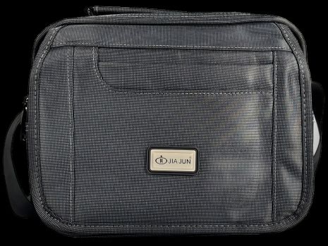 Сумка через плечо на четыре отделения, 6 л, застежка на молнии и липучке, серая