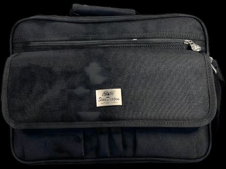 Чорна елегантна сумка через плече на шість відділень, стильна, 18 л Чорна елегантна сумка через плече на шість відділень, стильна, 18 л