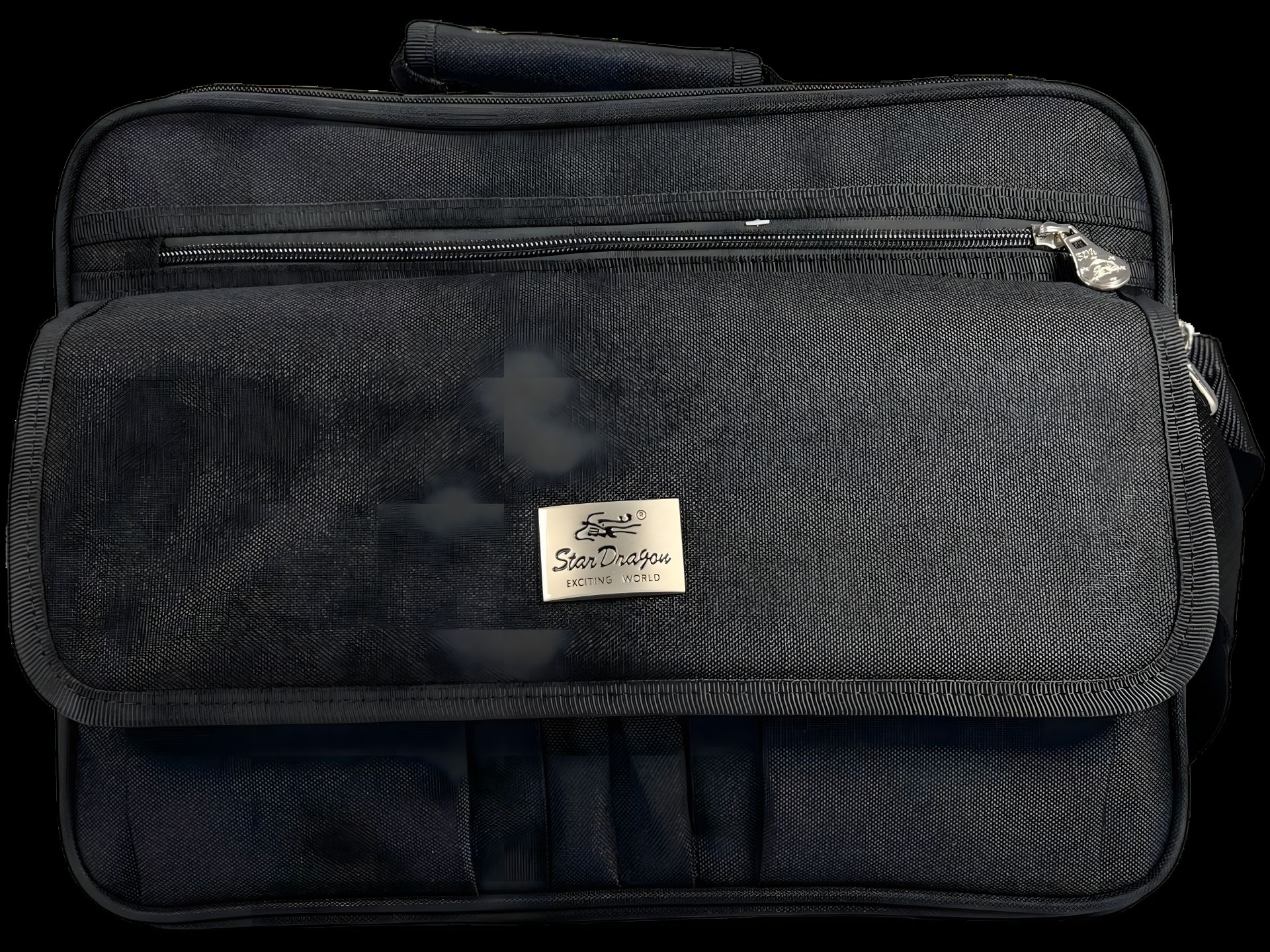 Чорна елегантна сумка через плече на шість відділень, стильна, 18 л Чорна елегантна сумка через плече на шість відділень, стильна, 18 л