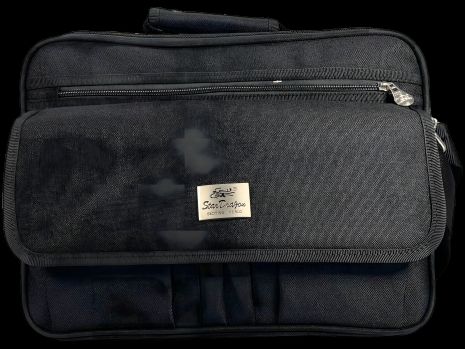 Черная элегантная сумка через плечо с 6 отделениями, 18 л