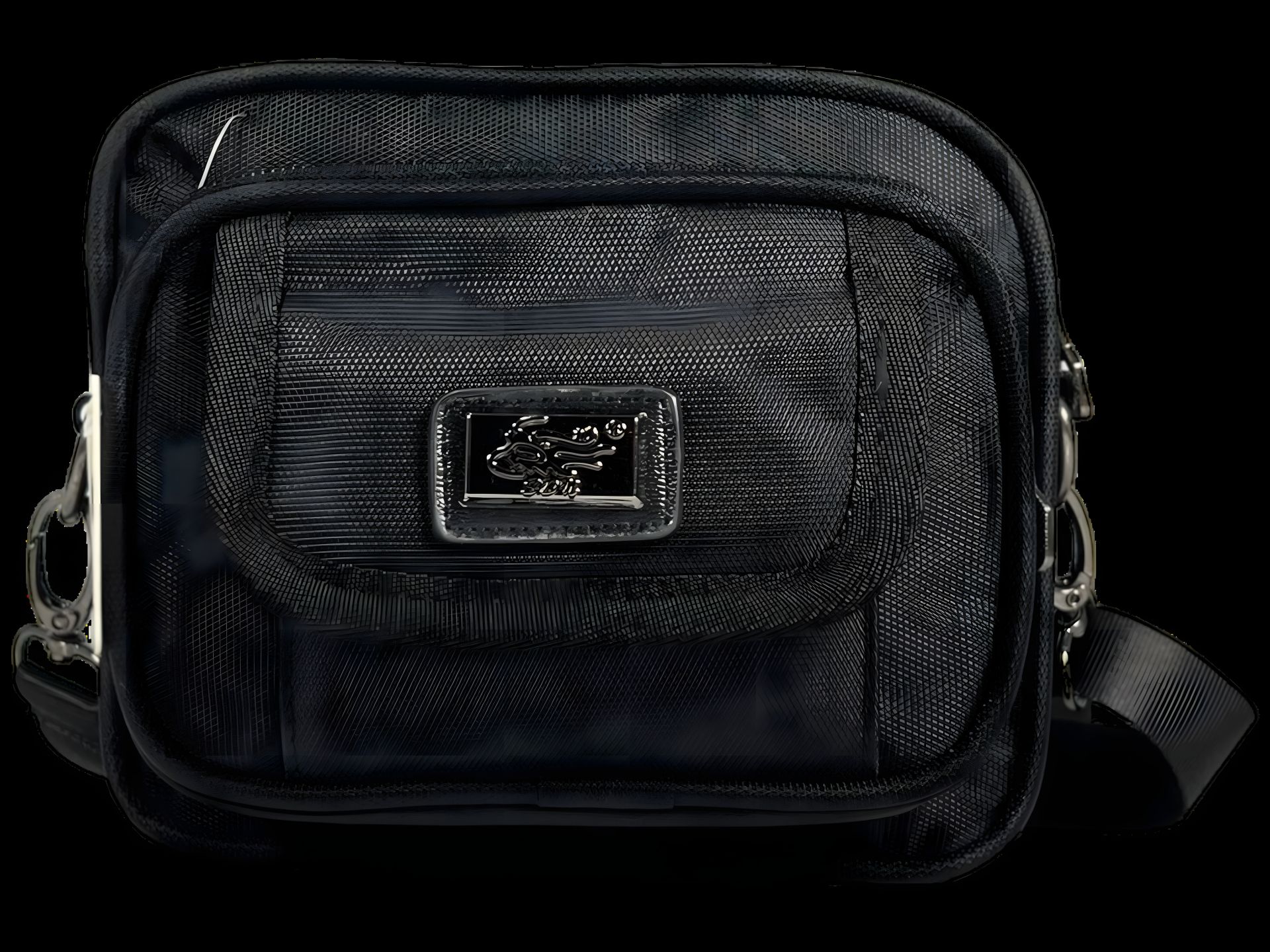 Сумка через плече, 2 л, чорна, функціональна, 4 відділення Сумка через плече, 2 л, чорна, функціональна, 4 відділення