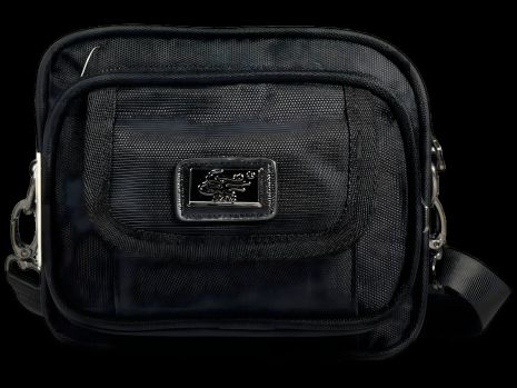 Сумка через плече, 2 л, чорна, функціональна, 4 відділення