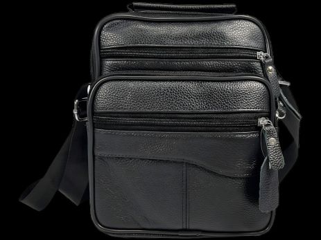 Многофункциональная сумка через плечо, 4 литра, 4 отделения, черного цвета