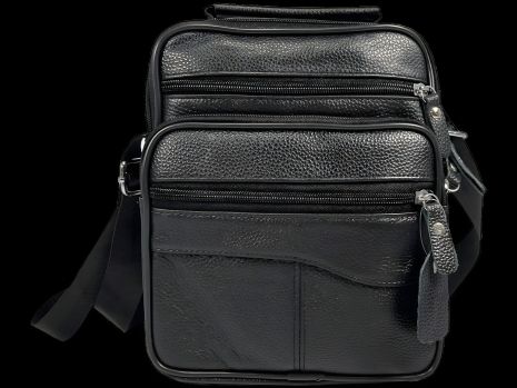 Универсальная и функциональная сумка через плечо, 4 л, 4 отделения, черная