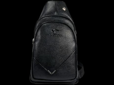 Чорна сумка-слінг на два відділення, 4 л