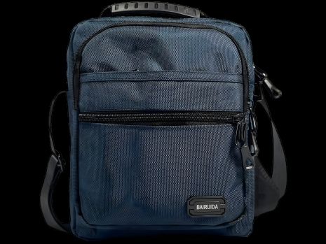 Синя сумка через плече на чотири відділення, надійна та міцна