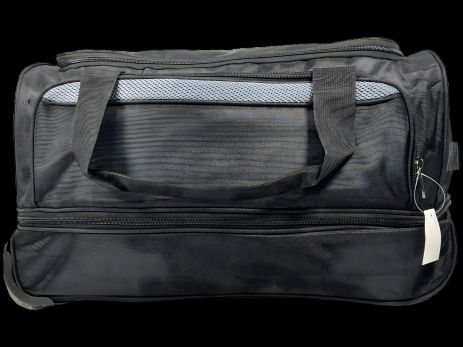 Сумка з колесами на два відділення, 65 л, чорна