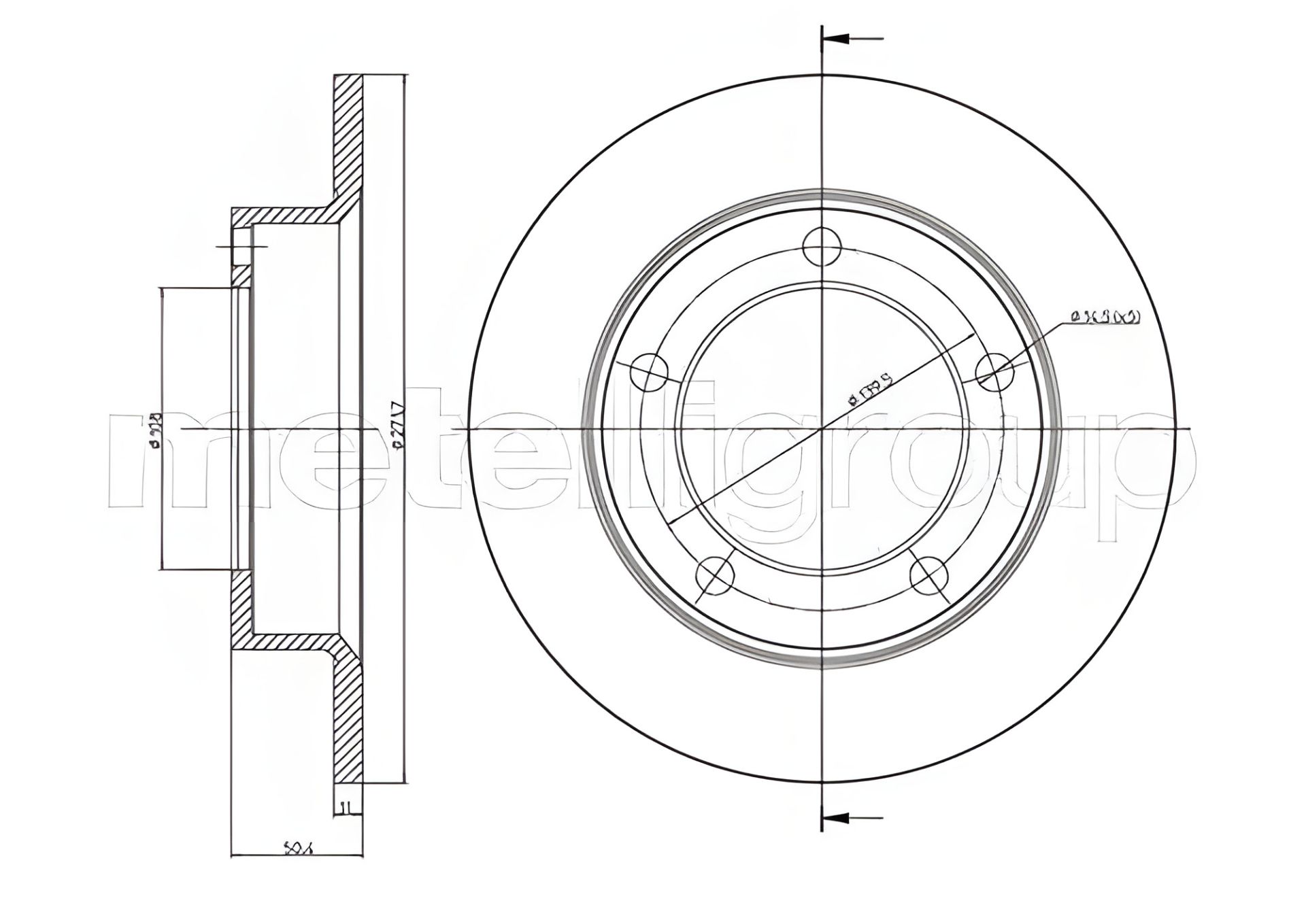 Диск тормозной LADA NIVA, CIFAM (800206) Диск тормозной LADA NIVA, CIFAM (800206)