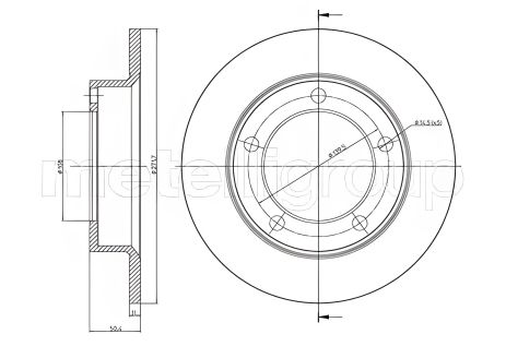 Диск тормозной LADA NIVA, CIFAM (800206) Диск тормозной LADA NIVA, CIFAM (800206)