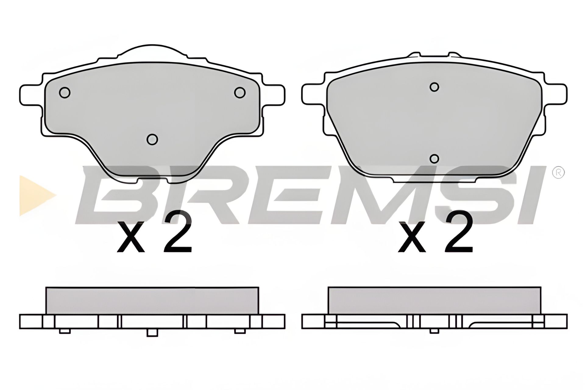 Комплект дисковых тормозных колодок OPEL GRANDLAND, CITROËN C4, Bremsi (BP3625) Комплект дисковых тормозных колодок OPEL GRANDLAND, CITROËN C4, Bremsi (BP3625)