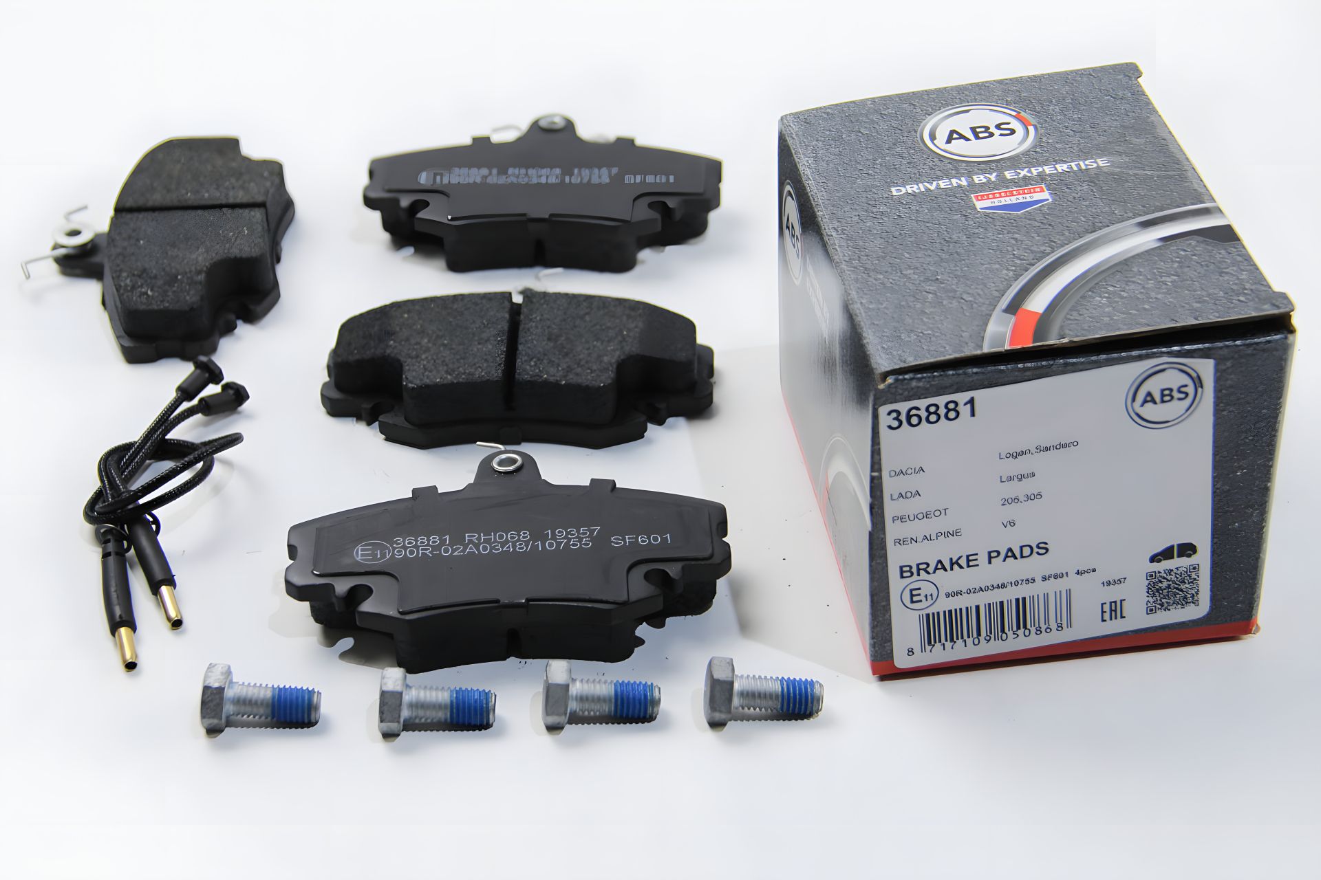 Передние тормозные колодки для Logan 05-/Megane 96-03/Clio 91-05 ABS (36881) Передние тормозные колодки для Logan 05-/Megane 96-03/Clio 91-05 ABS (36881)