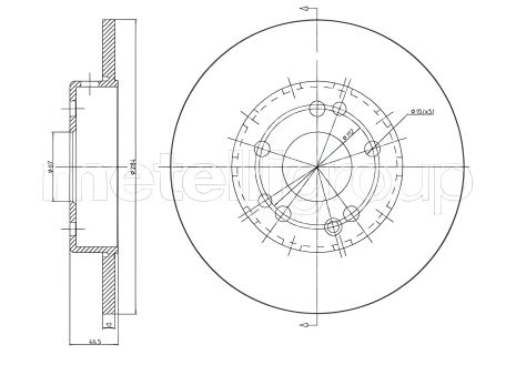 Гальмівний диск MERCEDES-BENZ E-CLASS, CIFAM (800124C) Гальмівний диск MERCEDES-BENZ E-CLASS, CIFAM (800124C)