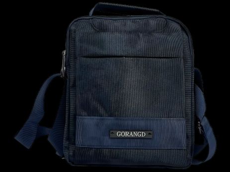 Чоловіча сумка через плече, 5 л, синя, на чотири відділення Чоловіча сумка через плече, 5 л, синя, на чотири відділення