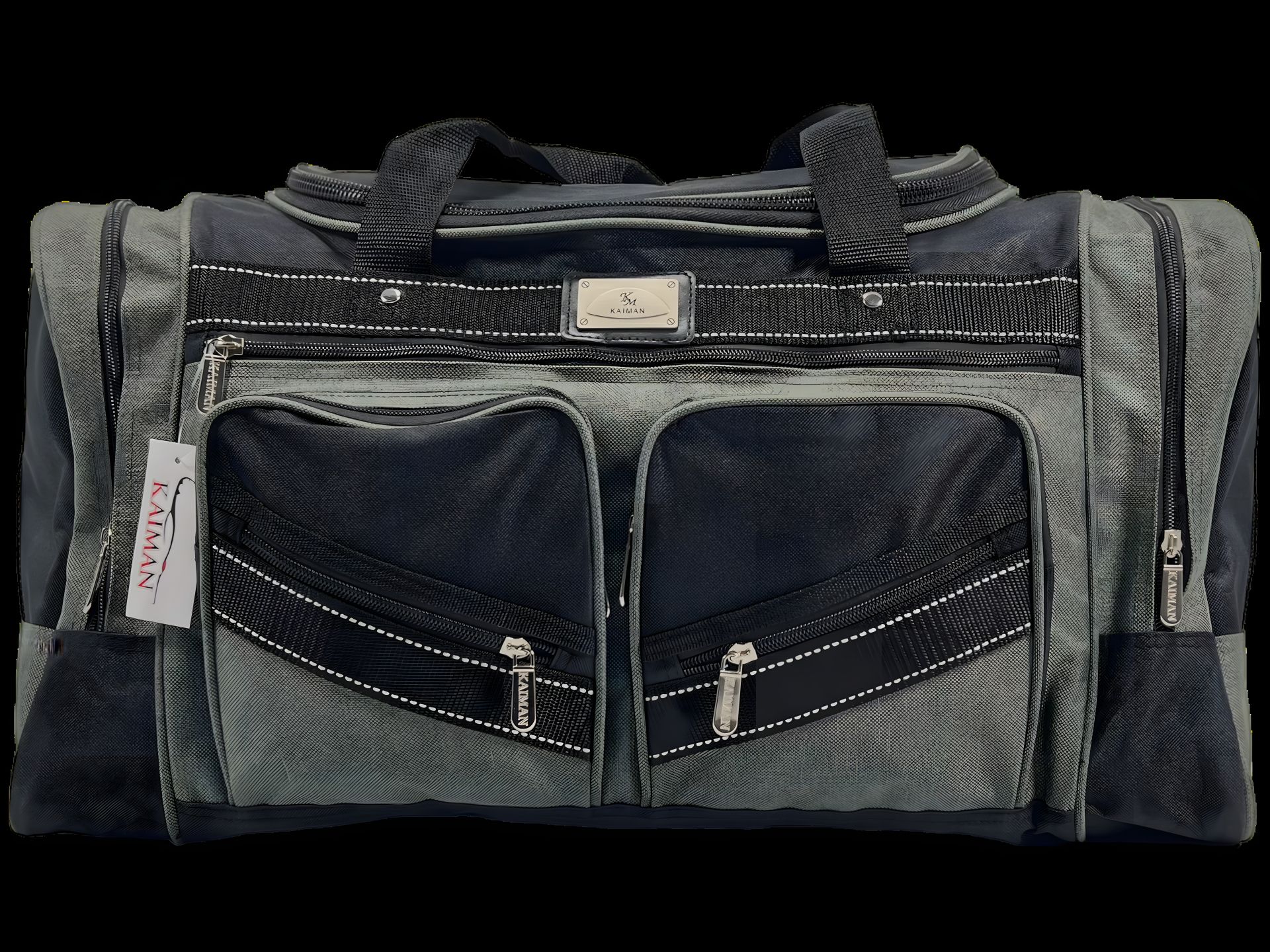 Дорожня сумка чорна з сірим (52 л, на шість відділень) Дорожня сумка чорна з сірим (52 л, на шість відділень)