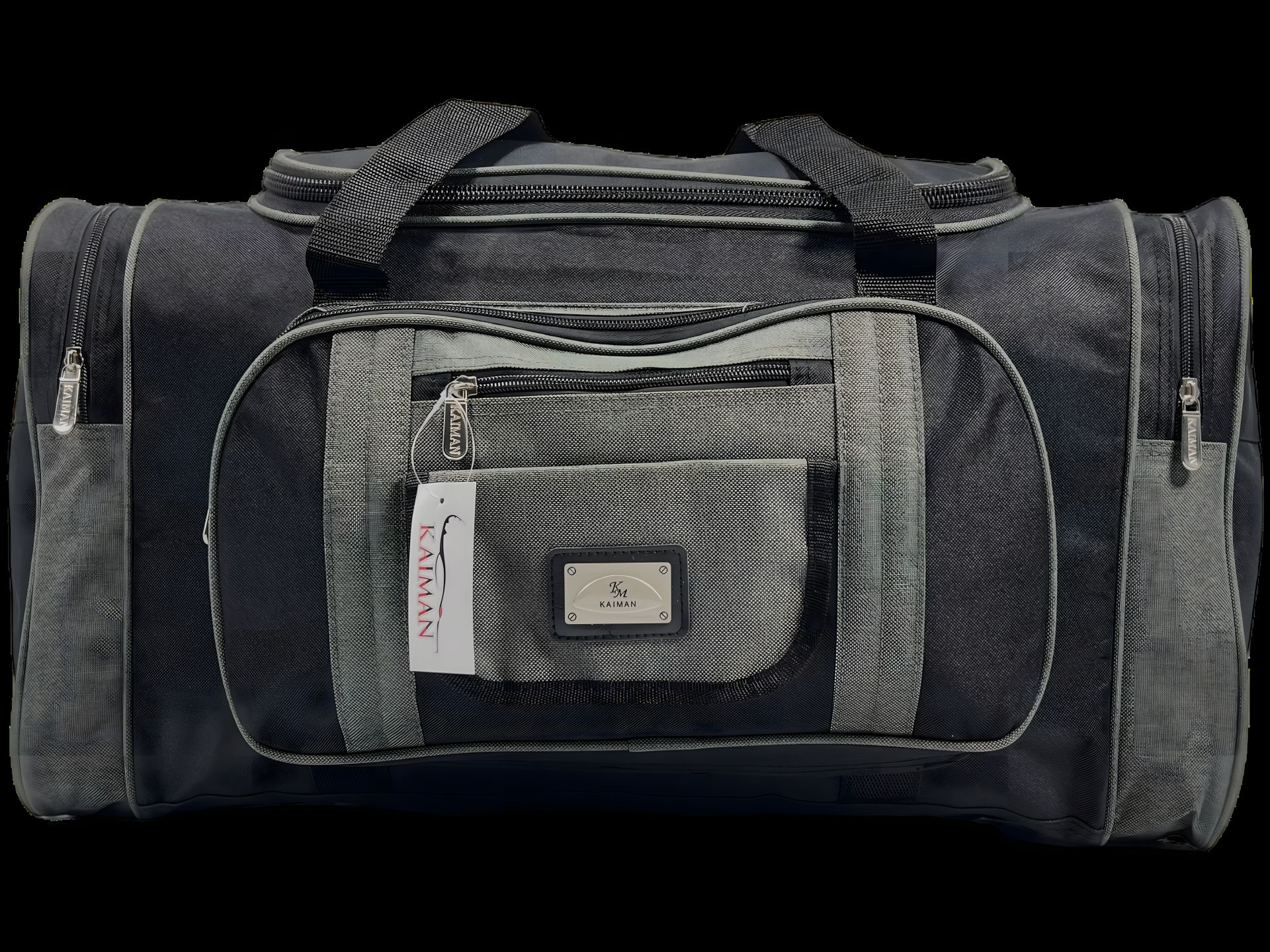 Дорожная сумка на 6 отделений, 65 л, черно-серая Дорожная сумка на 6 отделений, 65 л, черно-серая